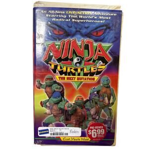 Ninja Turtles: The Next Mutation Fox Kids VHS live action East Meets West 1998